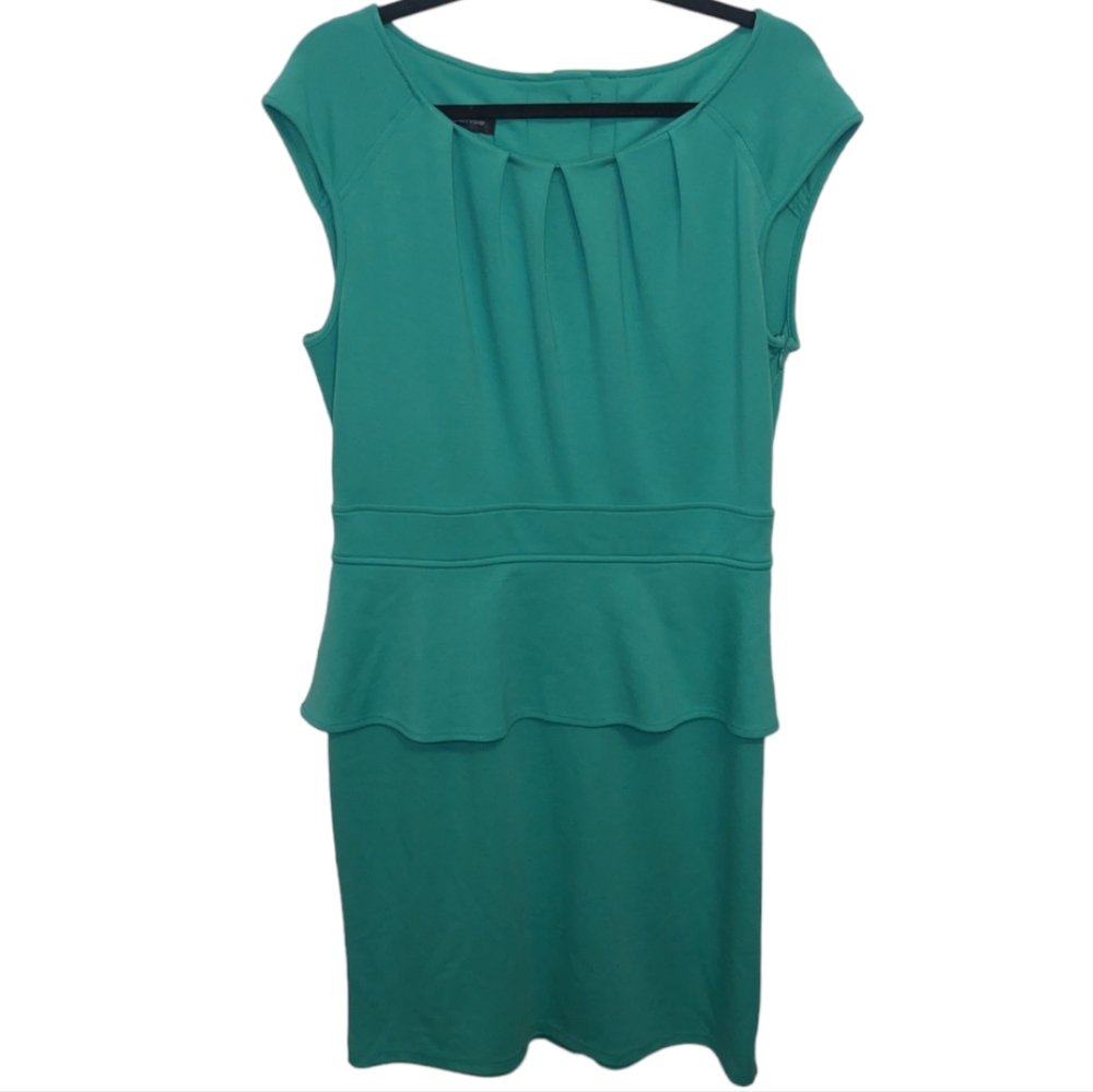 Spense Teal Peplum Dress Size 12 ✨
